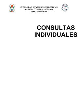 CONSULTAS
INDIVIDUALES
 