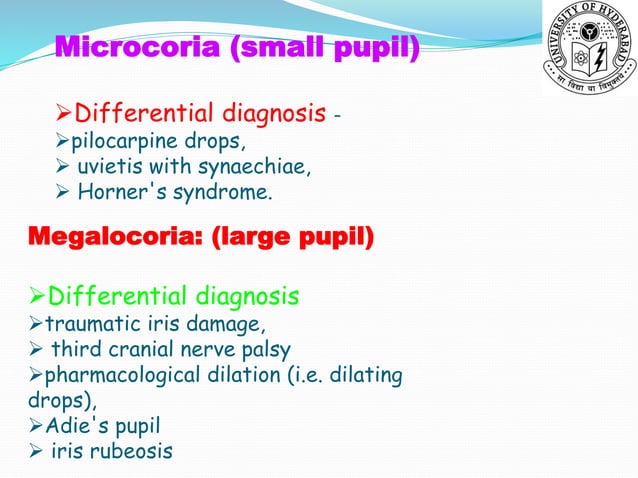 PUPIL DISORDERS PPT visual data 7