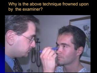 Why is the above technique frowned upon
by the examiner?
 