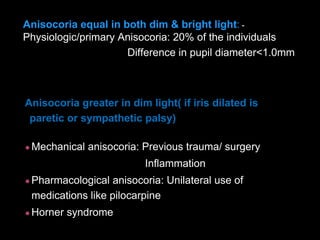 Pupillary pathway and its abnormality. | PPTX