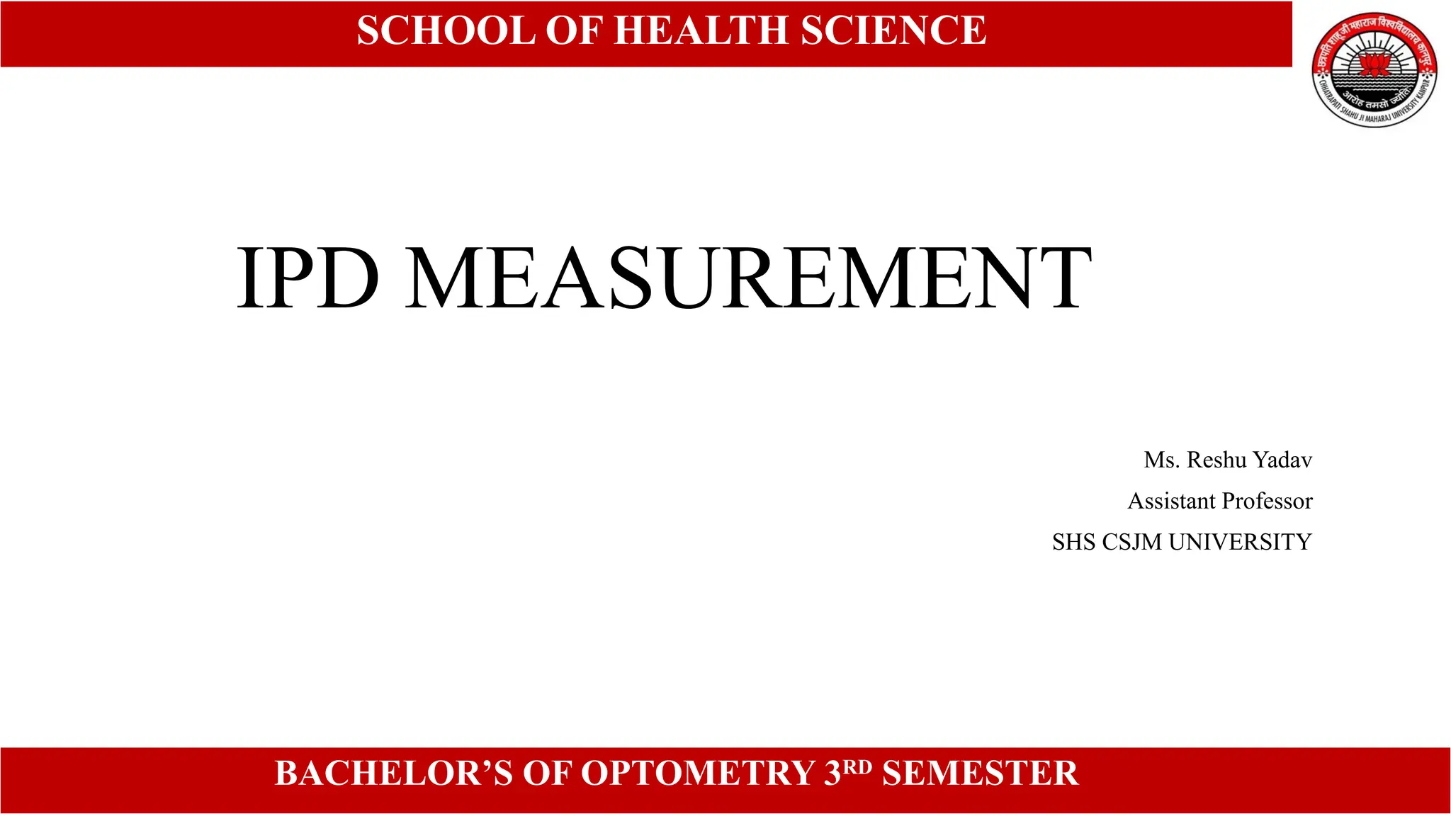 Interpupillary Distance (IPD) Measurement: Principles, Methods, and ...