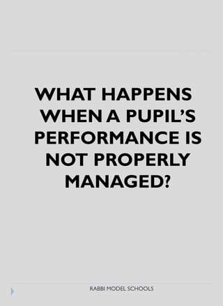 Pupils’ performance management | PDF