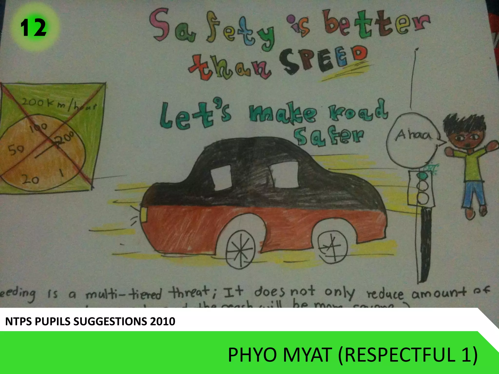 12




NTPS PUPILS SUGGESTIONS 2010

                               PHYO MYAT (RESPECTFUL 1)
 