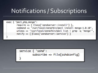 Notifications / Subscriptions