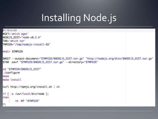 Installing Node.js