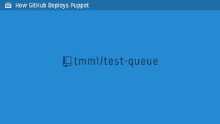 tmm1/test-queue
 How GitHub Deploys Puppet
 