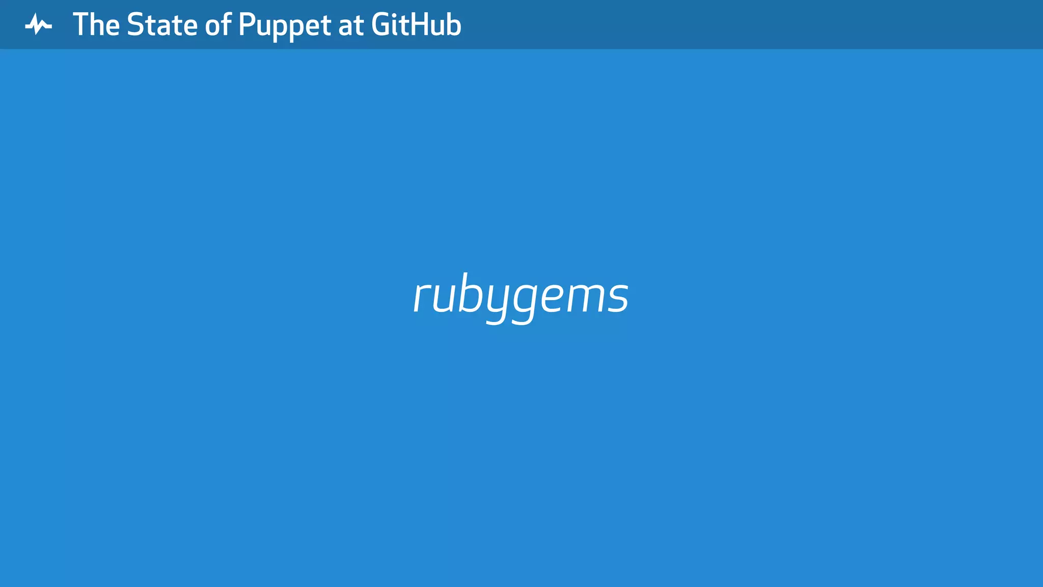 " The State of Puppet at GitHub rubygems 