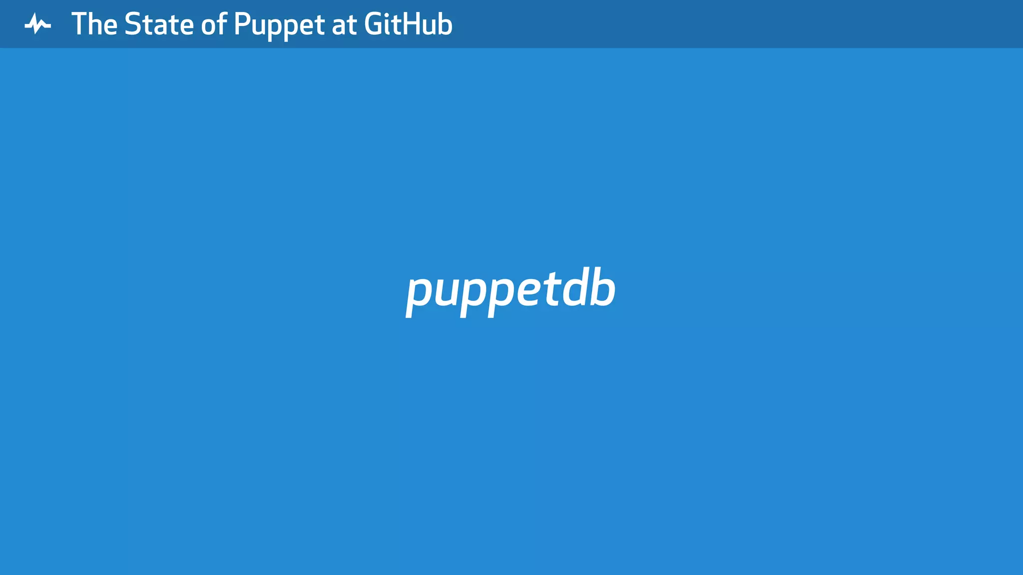" The State of Puppet at GitHub puppetdb 