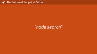 * The Future of Puppet at GitHub
"node search"
 