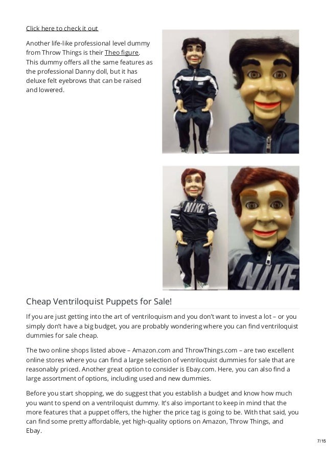 cheap ventriloquist dummy