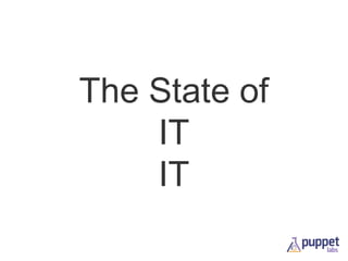 The State of
IT

 