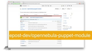 epost-dev/opennebula-puppet-module 
 