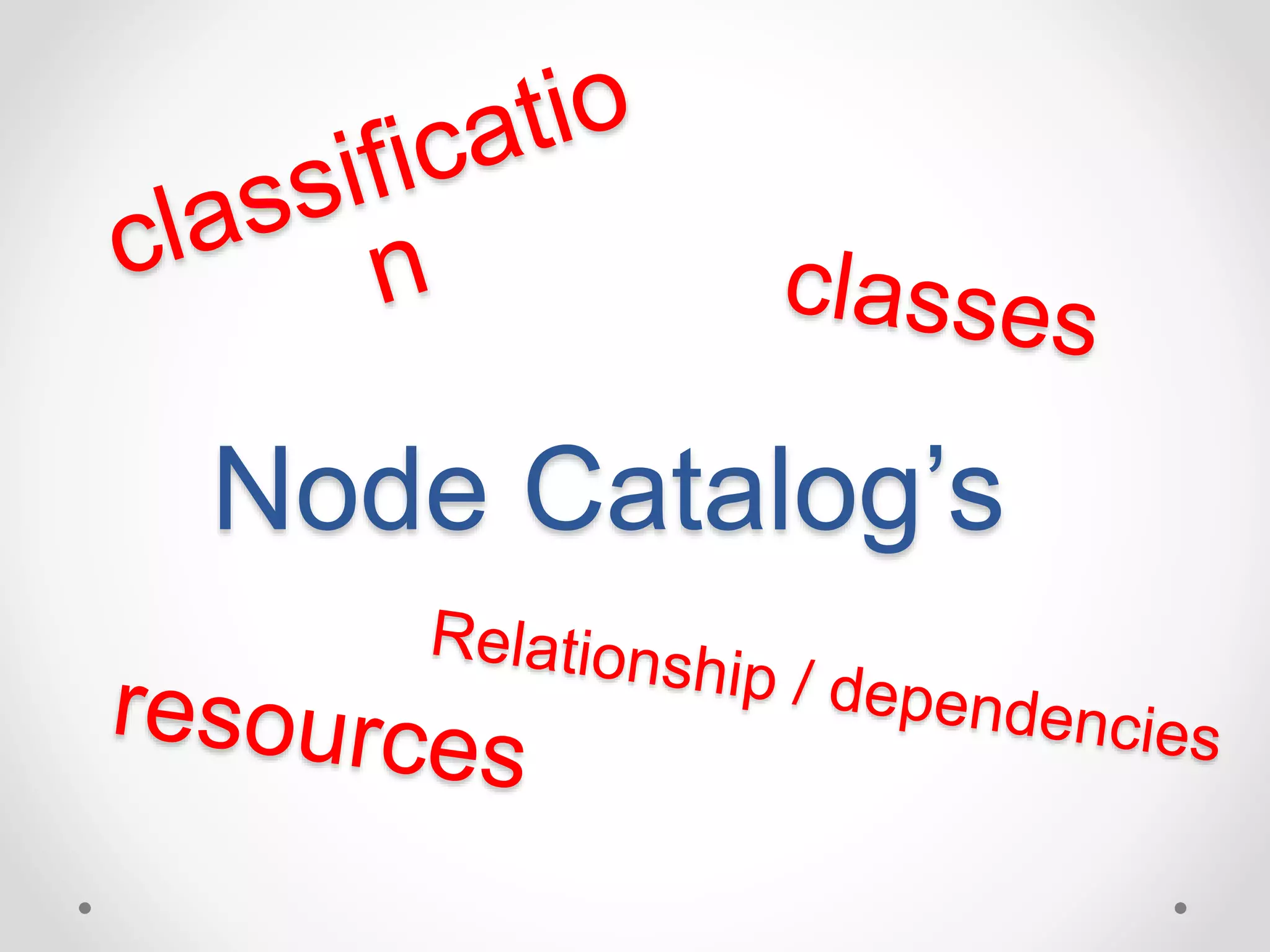 Node Catalog’s 
 