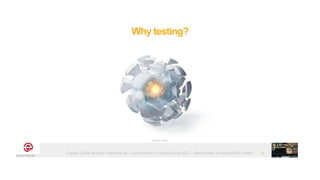 Puppet Code Testing - Modules vs. Control-Repo - PuppetCamp 2021 - Martin Alfke © example42 GmbH
Why testing?
3
Image: tatlin
 
