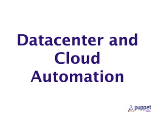 Datacenter and
Cloud
Automation
 