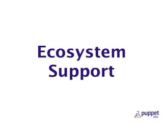 Ecosystem
Support
 