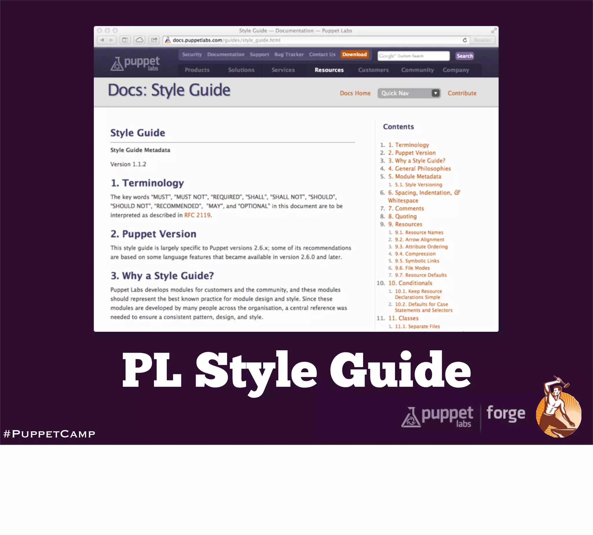 PL Style Guide
#PuppetCamp
 