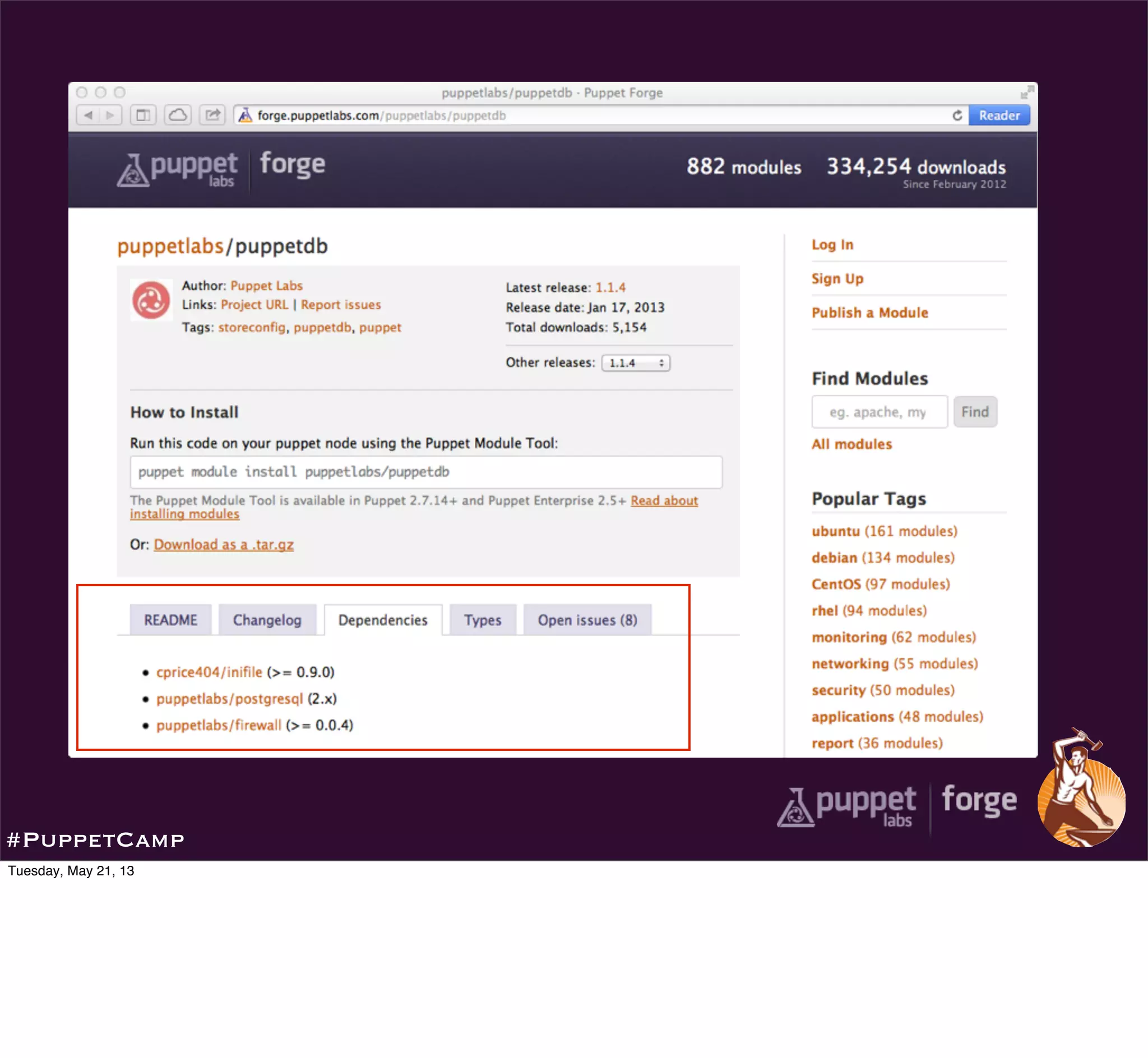 #PuppetCamp
Tuesday, May 21, 13
 