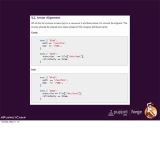 #PuppetCamp
Tuesday, May 21, 13
 