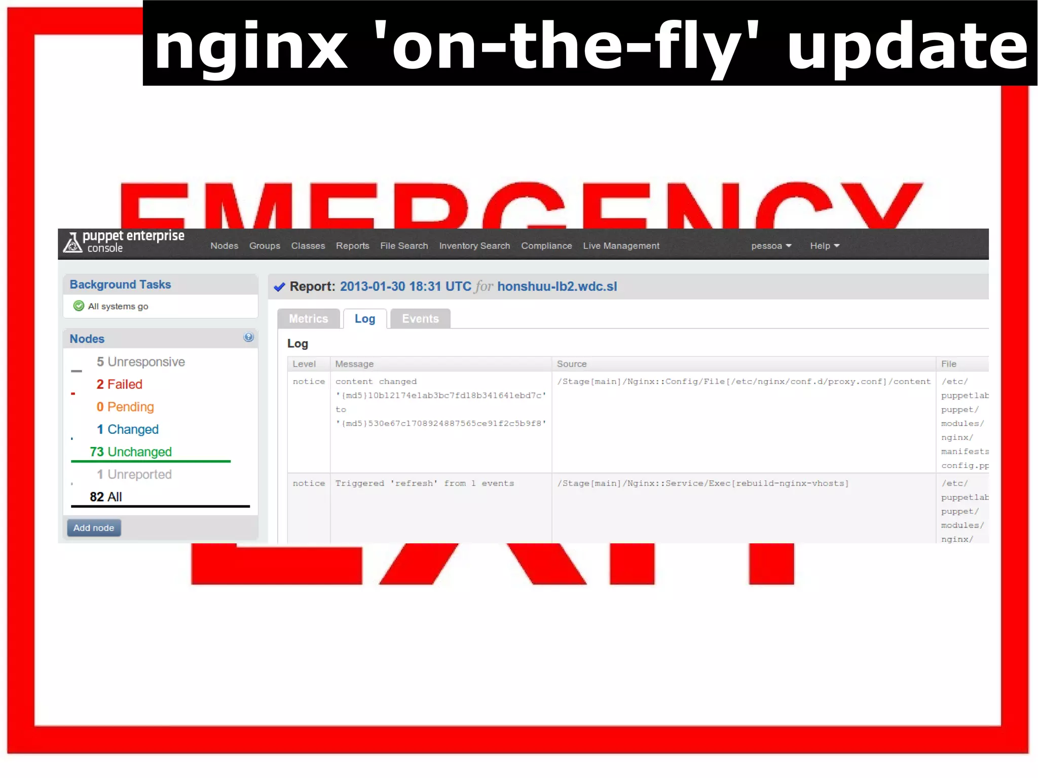 nginx 'on-the-fly' update
 