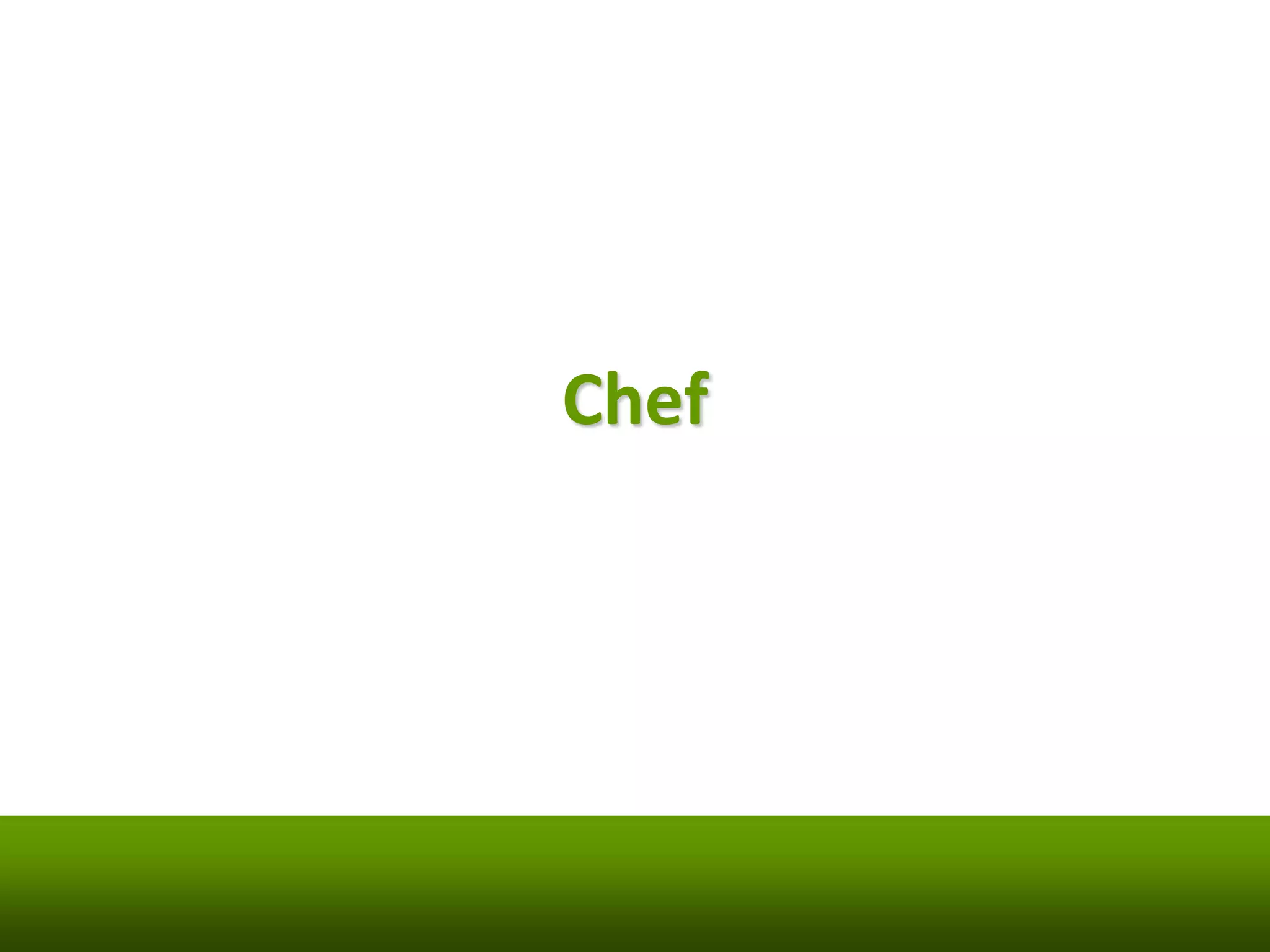 Chef 
 