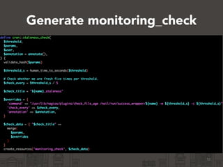 Generate monitoring_check 
51 
 