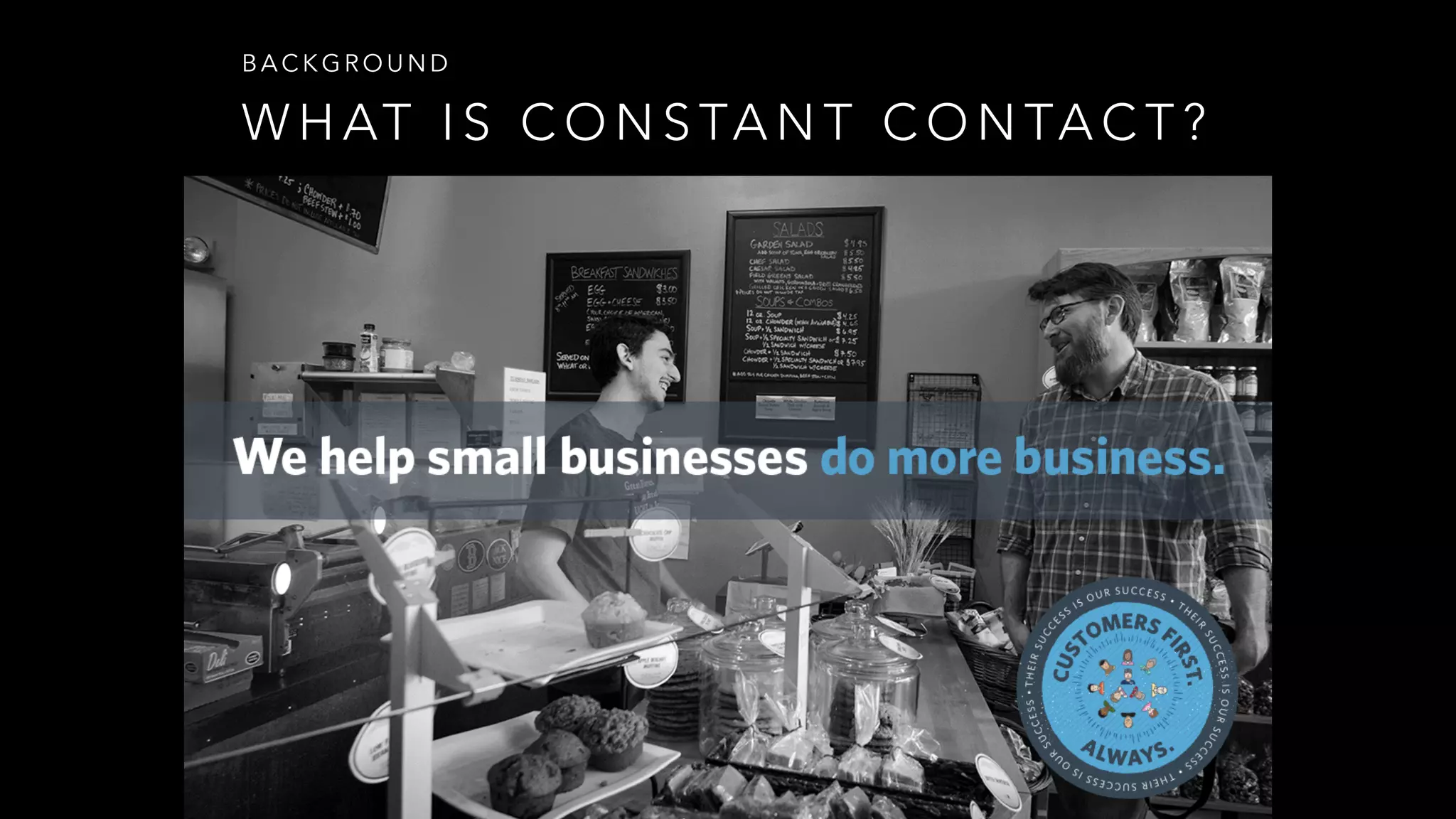 W H AT I S C O N S TA N T C O N TA C T ?
B A C K G R O U N D
 