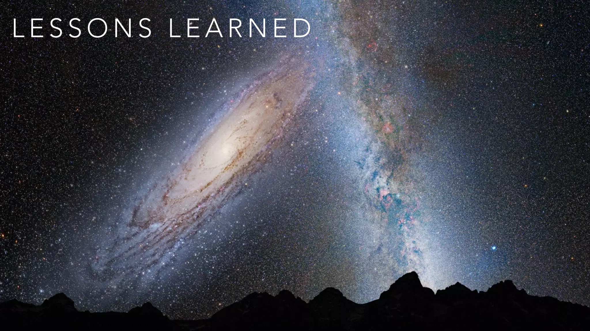 L E S S O N S L E A R N E D
 