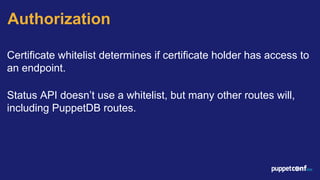 PuppetConf 2015: Puppet API Roundup | PDF