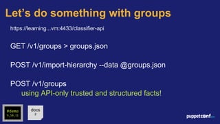 PuppetConf 2015: Puppet API Roundup | PDF