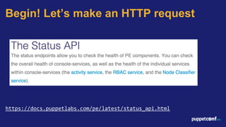 PuppetConf 2015: Puppet API Roundup | PDF