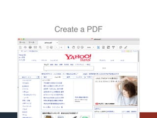 Create a PDF
 