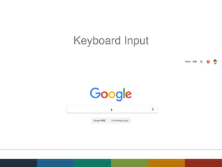 Keyboard Input
 