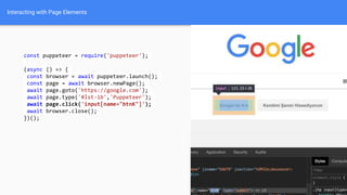 Puppeteer - Headless Chrome Node API | PPTX