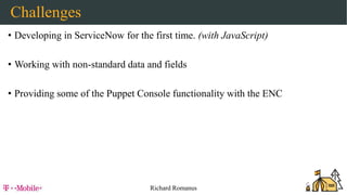 Puppet ENC – a ServiceNow Scoped Application; Richard Romanus | PPTX