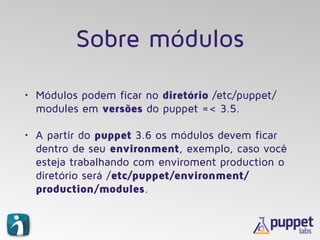 Trabalhando com Módulos no Puppet | PDF