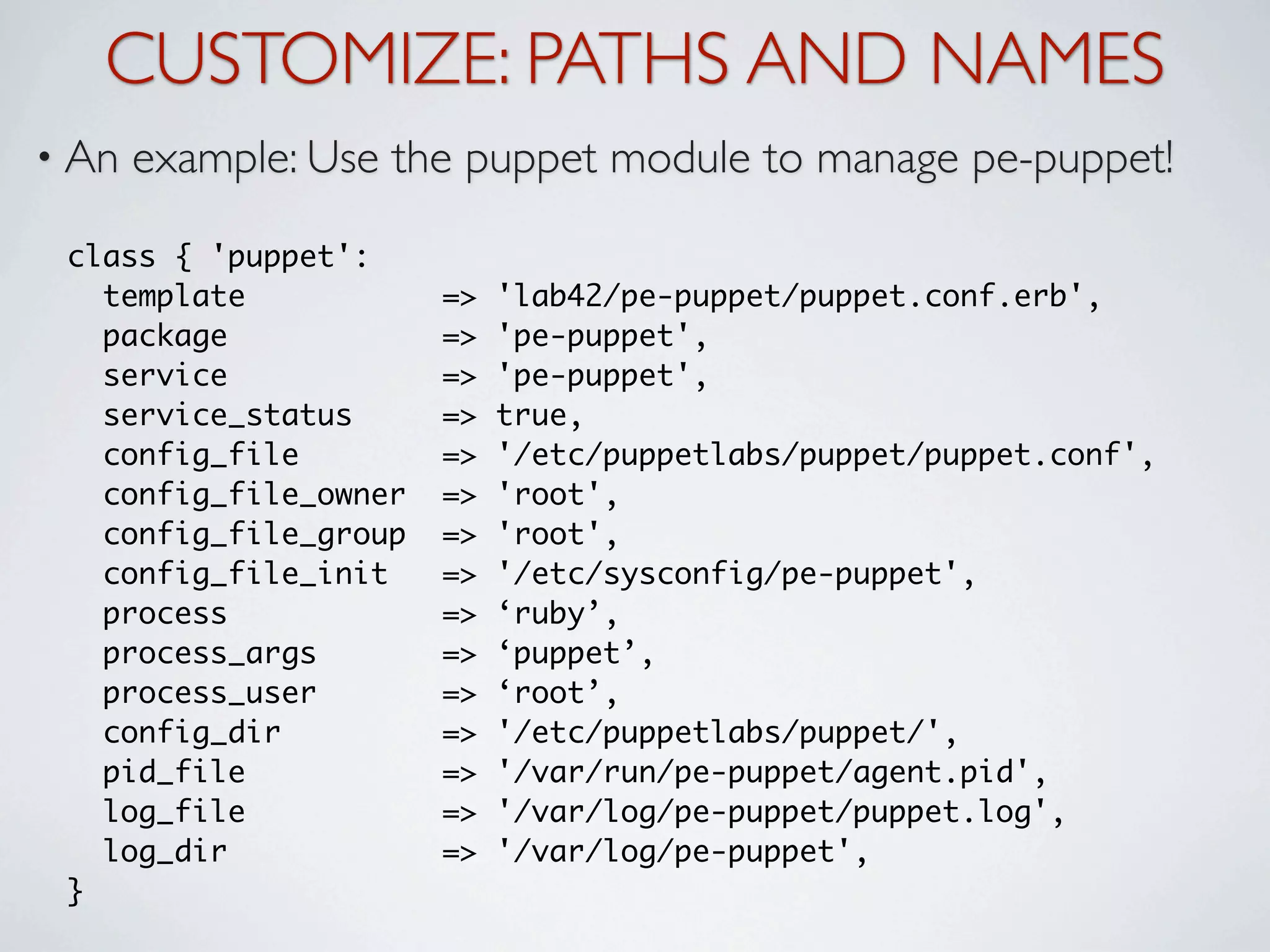 Puppet Modules An Holistic Approach Alessandro Franceschi of Lab42…
