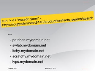 How we can get data from puppet? 