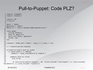 Return it as XML stream for the Provisioner Things we have to do 