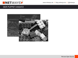 www.netways.de // blog.netways.de // @netways
We love Open Source
DER PUPPET-ANSATZ
 
