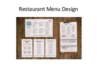 Restaurant Menu Design