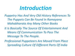 Puppet show | PPTX