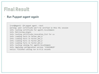 Run Puppet Puppet - The IT automation software | PDF