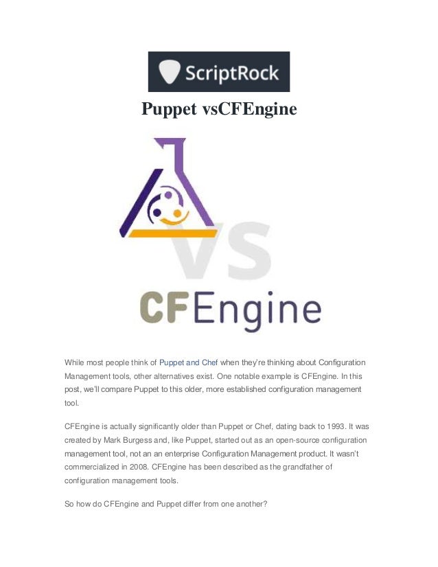 Puppet vs CFEngine
