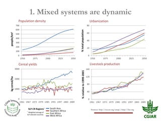 Biomass pressures in mixed farms: Implications for livelihoods and ecosystems services in South Asia & Sub-Saharan Africa