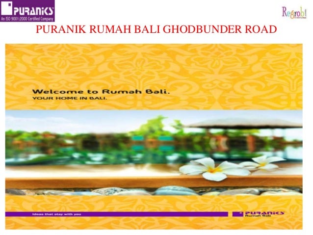 Puranik rumha bali 1 2 bhk flat in ghodbunder road thane