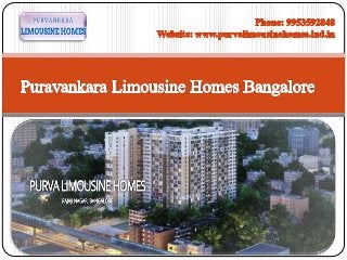 Get Purva Limousine Homes in Bangalore | Call @ +91 9953592848