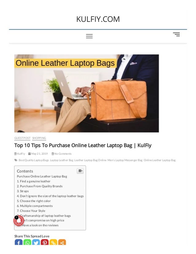genuine leather bags online