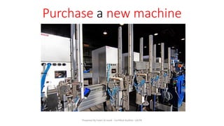 Purchase a new machine
Prepared By Faten Al Joaid - Certified Auditor- LACPA
 