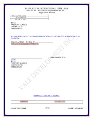 Hsbc Contract Note Purchase BG SBLC HSBC London Contract (40+2) | PDF